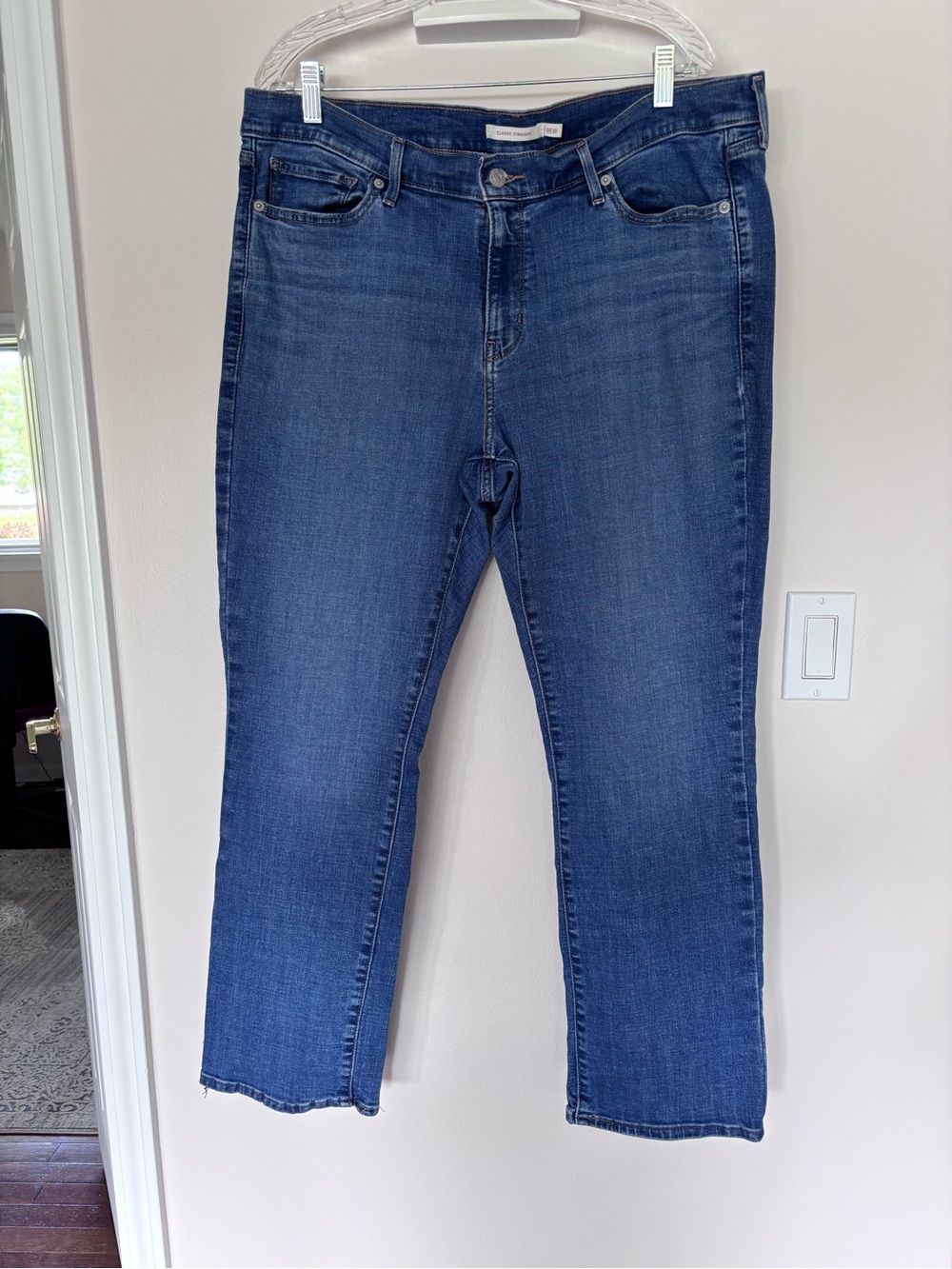 Levi's Women's Straight Leg Jeans - Dark Blue
